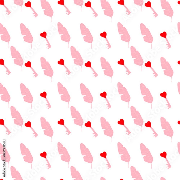 Fototapeta seamless pattern with hearts