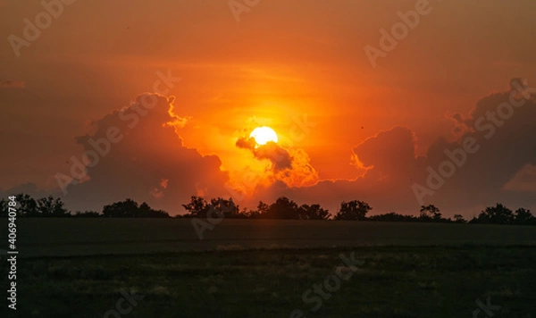 Obraz Sunset in the clouds