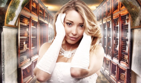 Fototapeta Sposa pensierosa