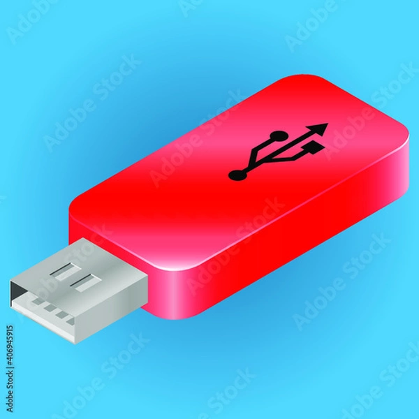 Obraz usb flash drive isolated