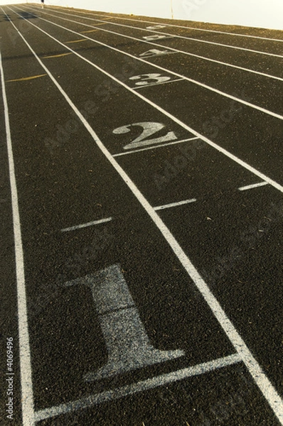 Fototapeta Marking on a track