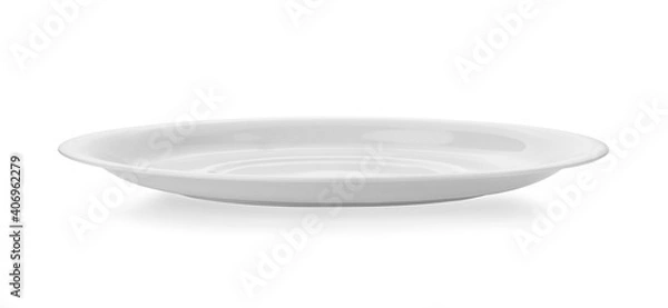 Obraz white plate isolated on white background