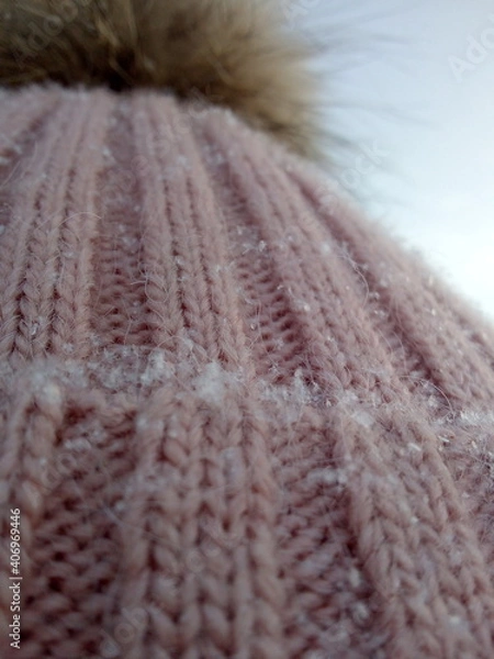 Fototapeta knitted wool texture