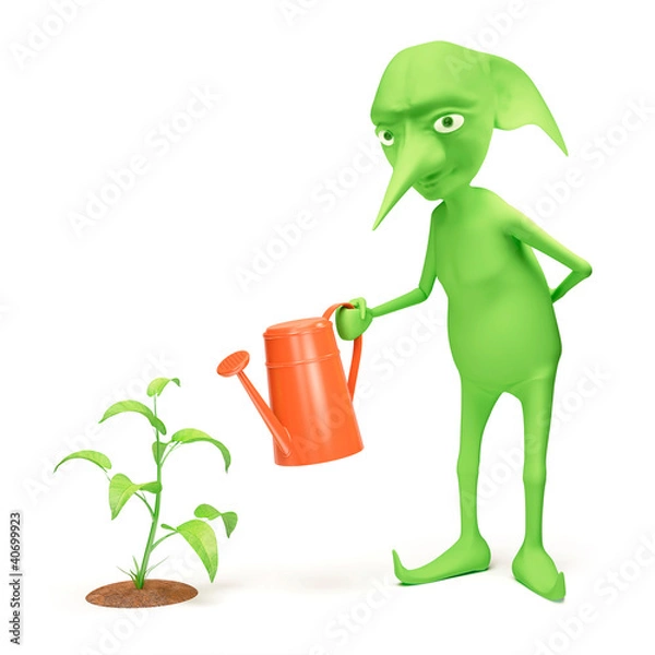 Obraz Elf and plant