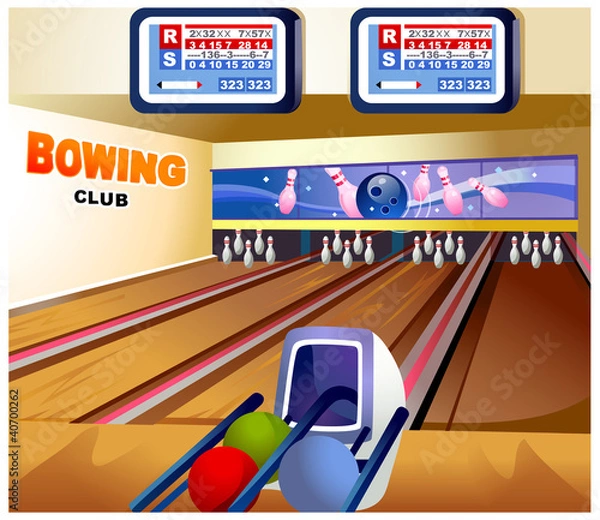 Obraz Bowling alley
