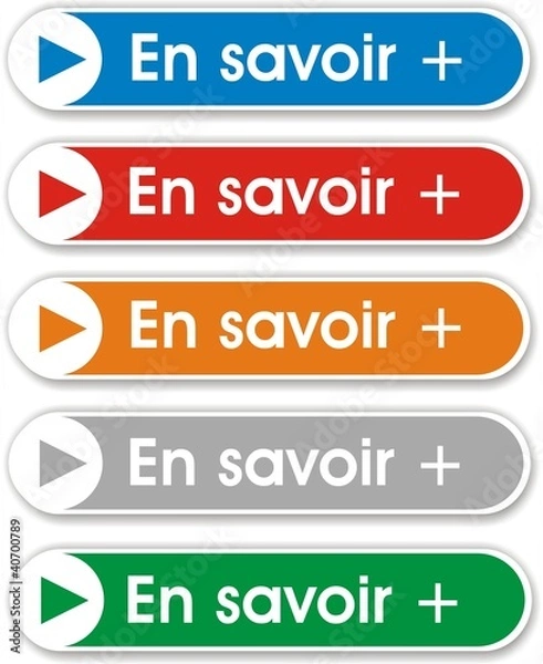 Fototapeta boutons en savoir +