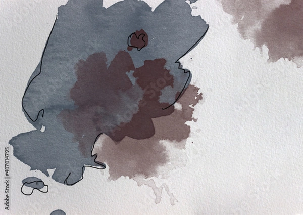 Obraz watercolor stains