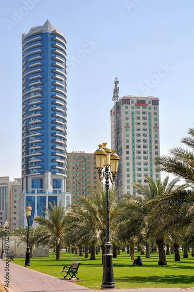 Obraz Tall buildings in the United Arab Emirates