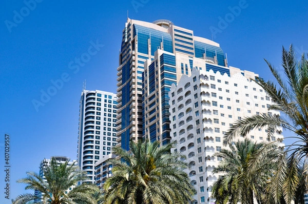 Obraz Tall buildings in the United Arab Emirates