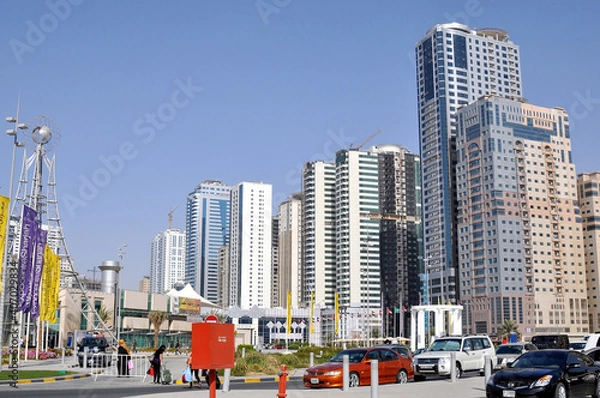 Obraz Tall buildings in the United Arab Emirates