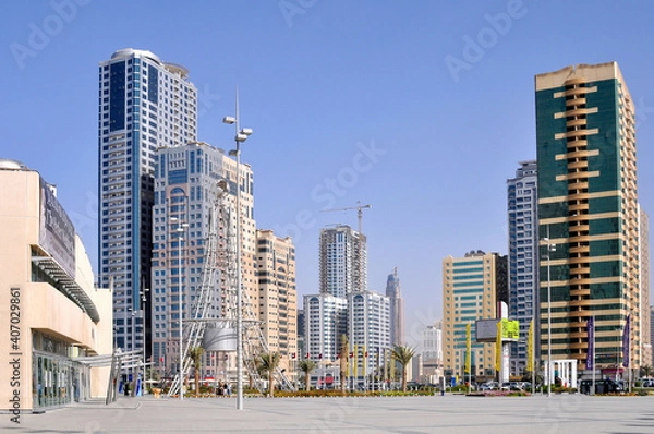 Obraz Tall buildings in the United Arab Emirates