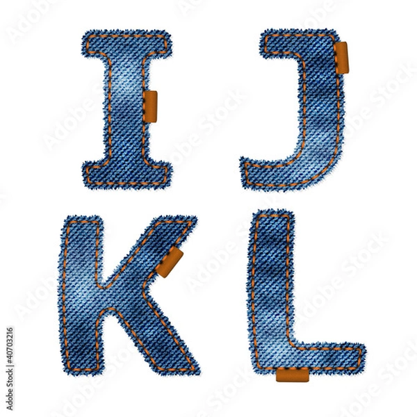 Obraz Jeans letters