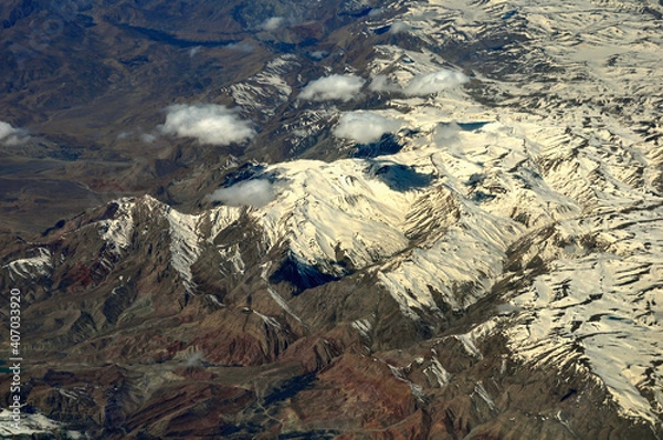 Fototapeta Mountains from a bird's-eye view 