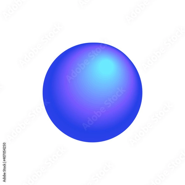 Fototapeta Realistic Gradient Round Icon