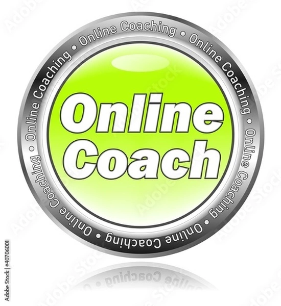 Obraz Online Coach Button