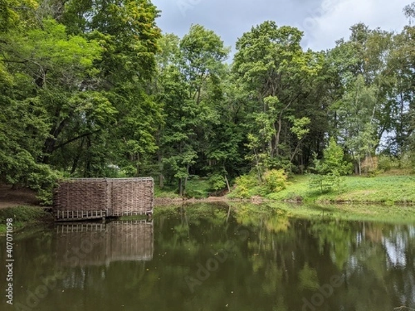 Obraz river in the park