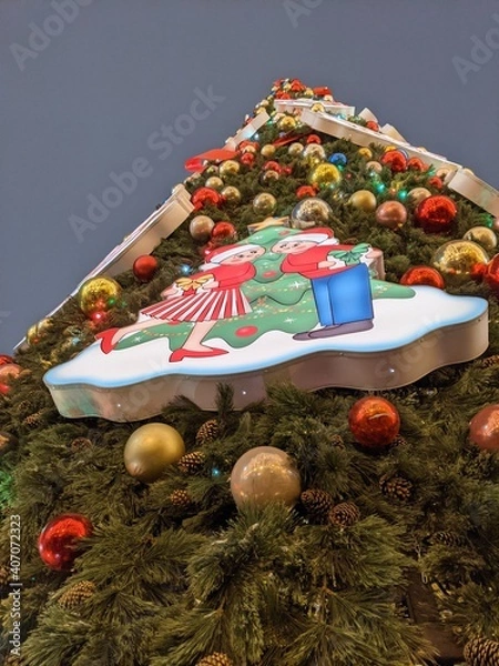 Obraz christmas tree decorations