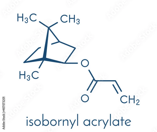 Fototapeta Isobornyl acrylate molecule. Skeletal formula.