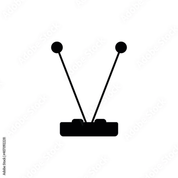 Obraz tv home antenna vector icon eps
