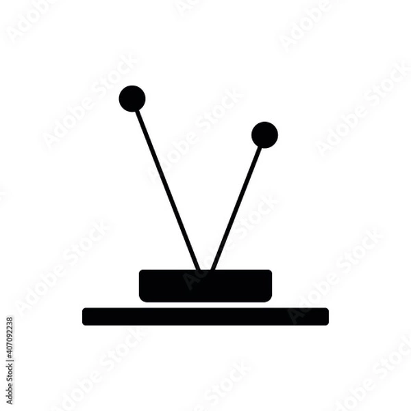Obraz tv home antenna vector icon eps