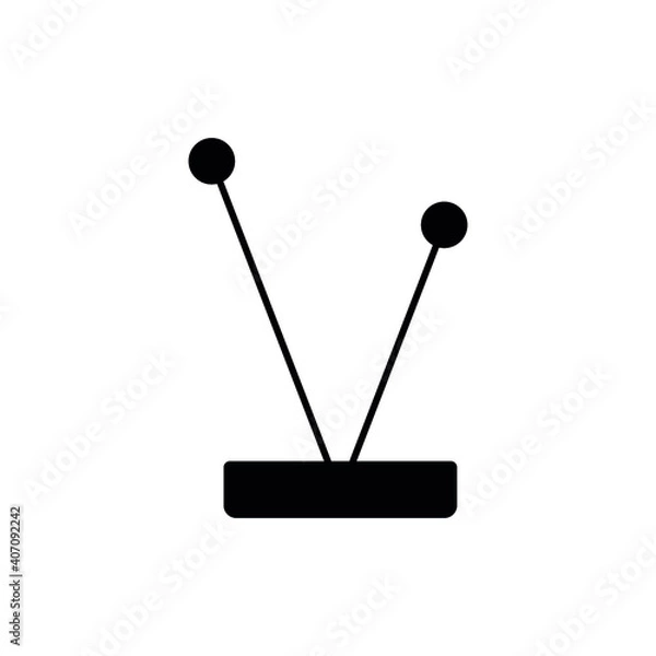 Obraz tv home antenna vector icon eps