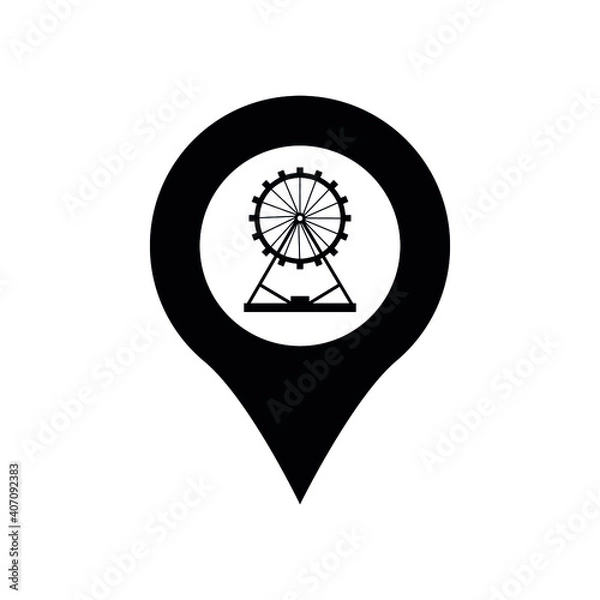 Obraz Map pin icon vector. Map marker vector