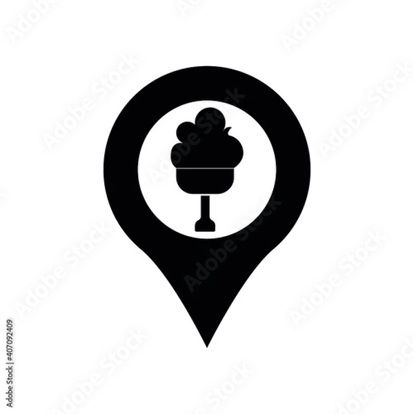 Obraz Map pin icon vector. Map marker vector