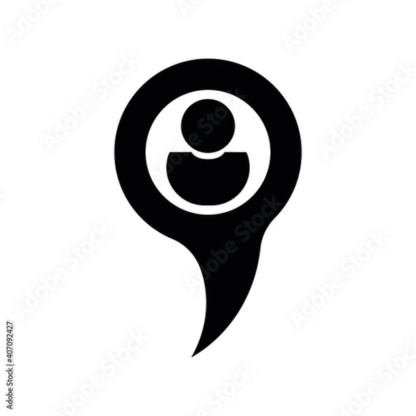 Obraz Map pin icon vector. Map marker vector