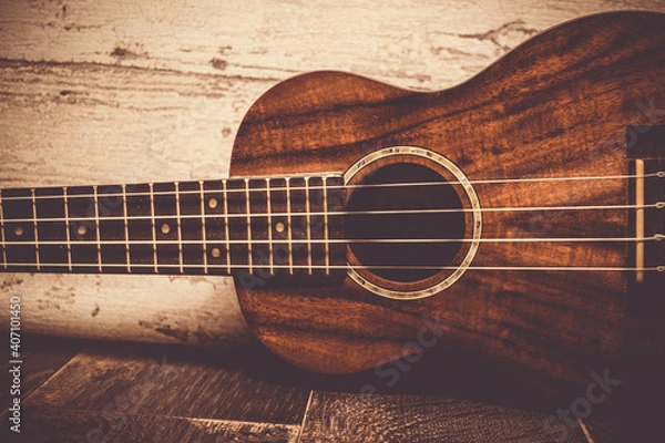 Obraz アンティーク調のウクレレ