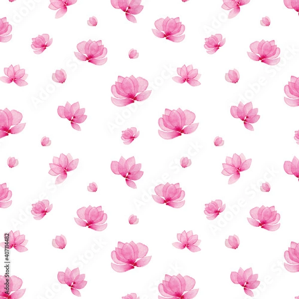 Obraz seamless pattern with pink roses