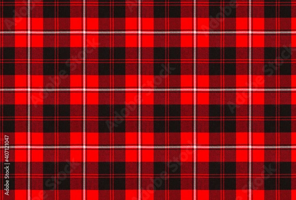 Fototapeta red tartan plaid real fabric texture