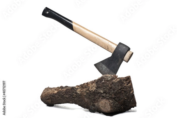 Fototapeta Isolated axle