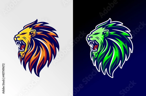 Obraz lion vector illustration logo