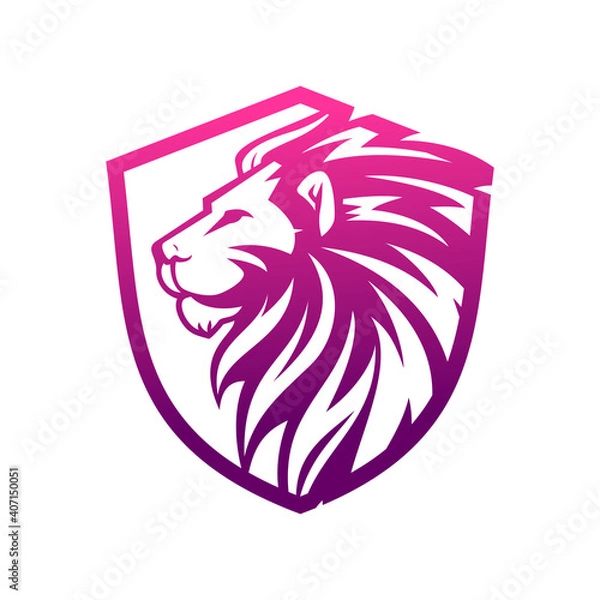 Obraz lion vector illustration logo