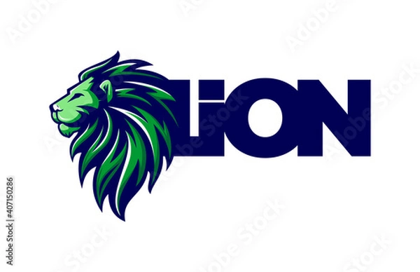 Obraz lion vector illustration logo
