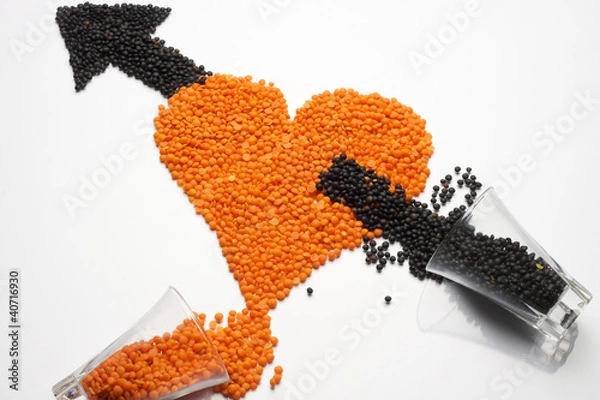 Obraz Seeds heart and arrow