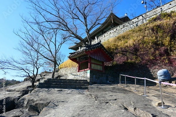 Obraz The scenery around Jinju Castle in Jinju, Korea