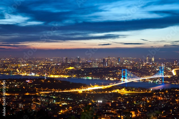 Obraz Bosphorus Bridge at the night 7
