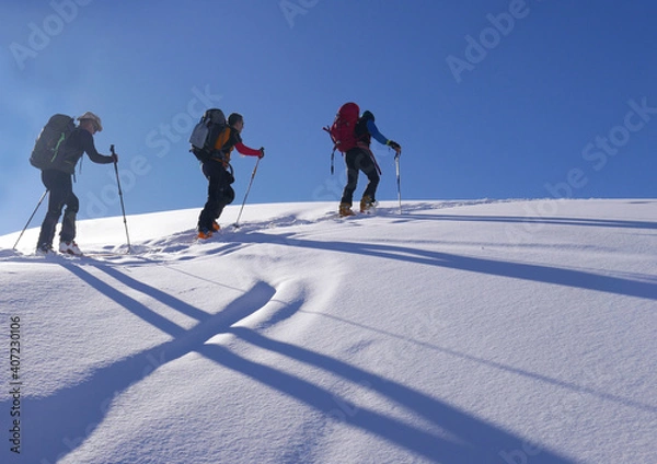 Obraz Trio de randonneurs
