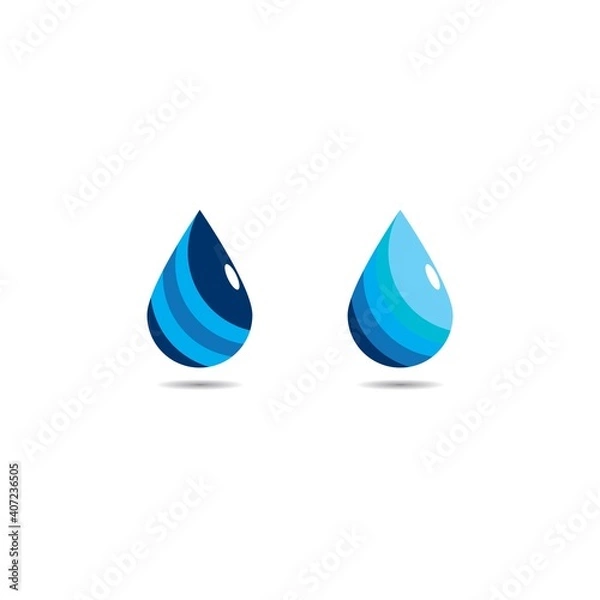 Obraz water drop logo
