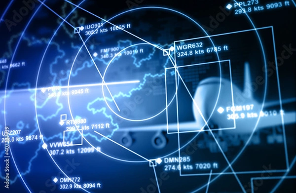 Obraz Radar with Targets