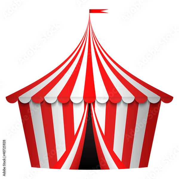 Obraz Vector illustration of circus tent