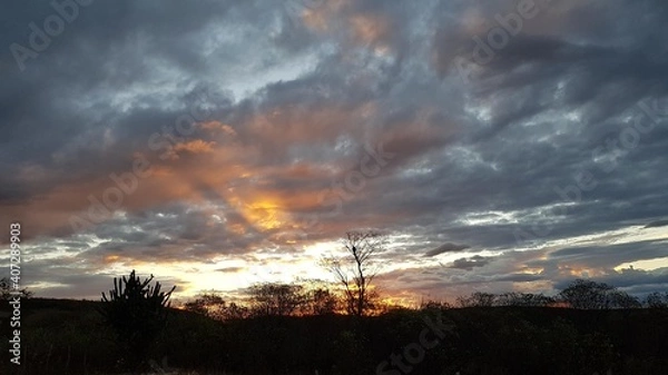Obraz time lapse sunset