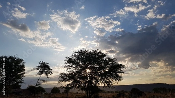 Obraz sunset in the sky