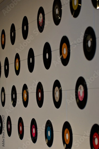 Obraz Wand mit Deko Platten