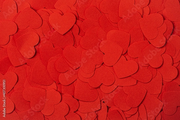 Fototapeta Full frame background of heart shapes. Valentines Day background.