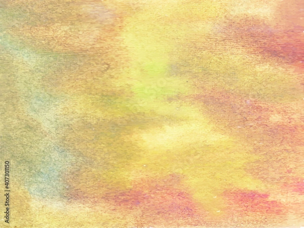 Fototapeta Abstract watercolor background, hand paint. Color splashing on the page. Watercolor wash decorative texture background.