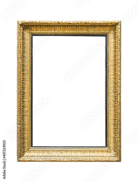 Obraz Rectangle decorative golden picture frame