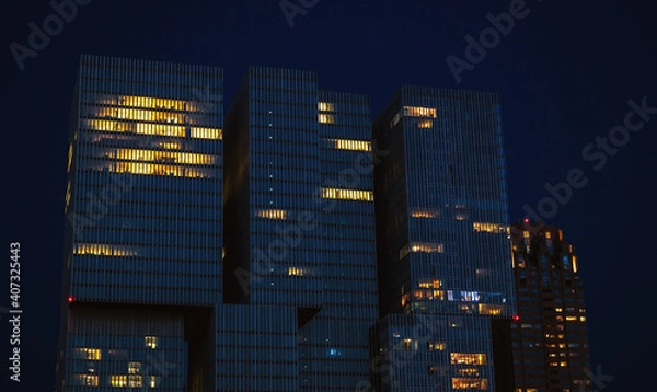 Fototapeta Amazing architecture of Rotterdam, Netherlands, taken on 01.06.2017