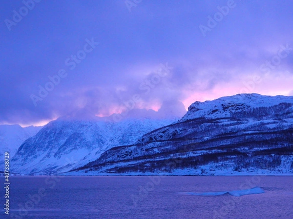 Obraz Lyngen-Alpen, Troms og Finnmark, Norwegen